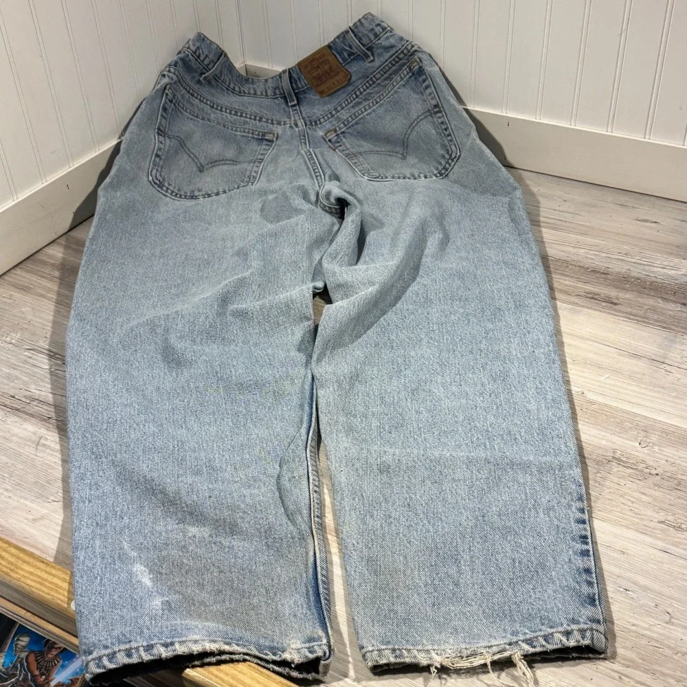VTG 90s Levi's 560 Jeans Men's 36x29*‎ Loose Tapered Faded Denim Tag USA 38x30